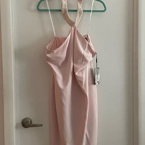 Karl Lagerfeld *NWT* pink pearl halter dress SZ: 14